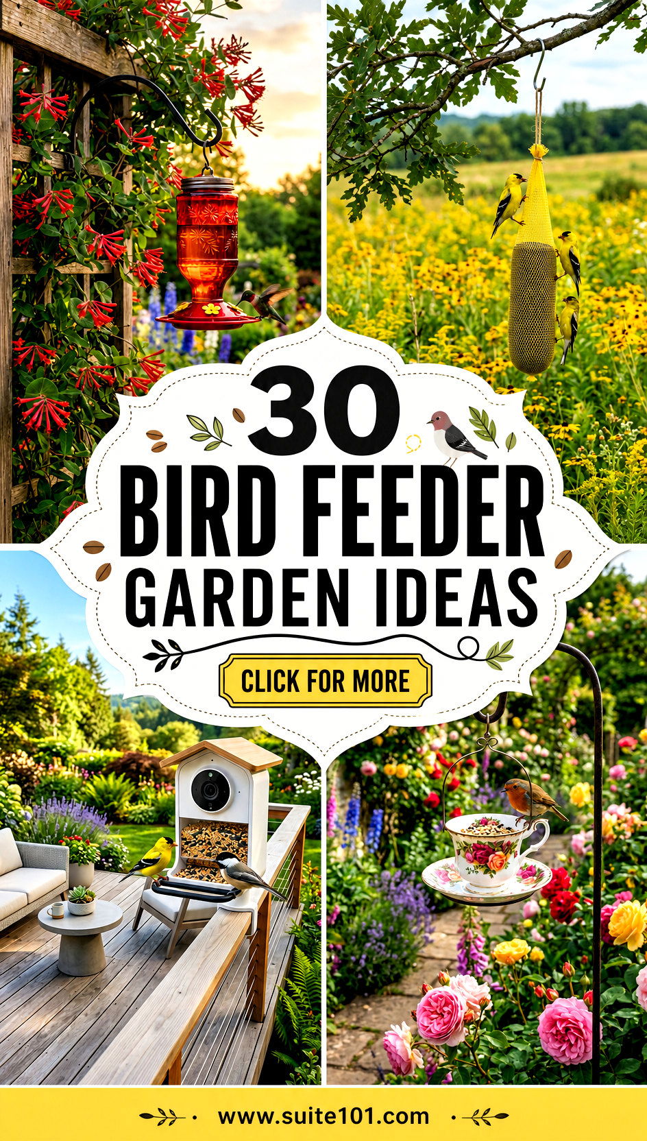 30 Bird Feeder Garden Ideas Attract More Birds with Ease - 30 Bird Feeder Garden Ideas: Attract More Birds with Ease