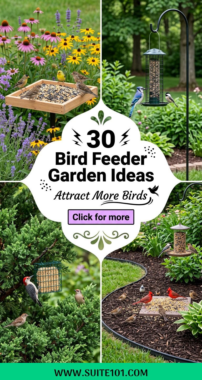 30 Bird Feeder Garden Ideas Attract More Birds with Ease - 30 Bird Feeder Garden Ideas: Attract More Birds with Ease