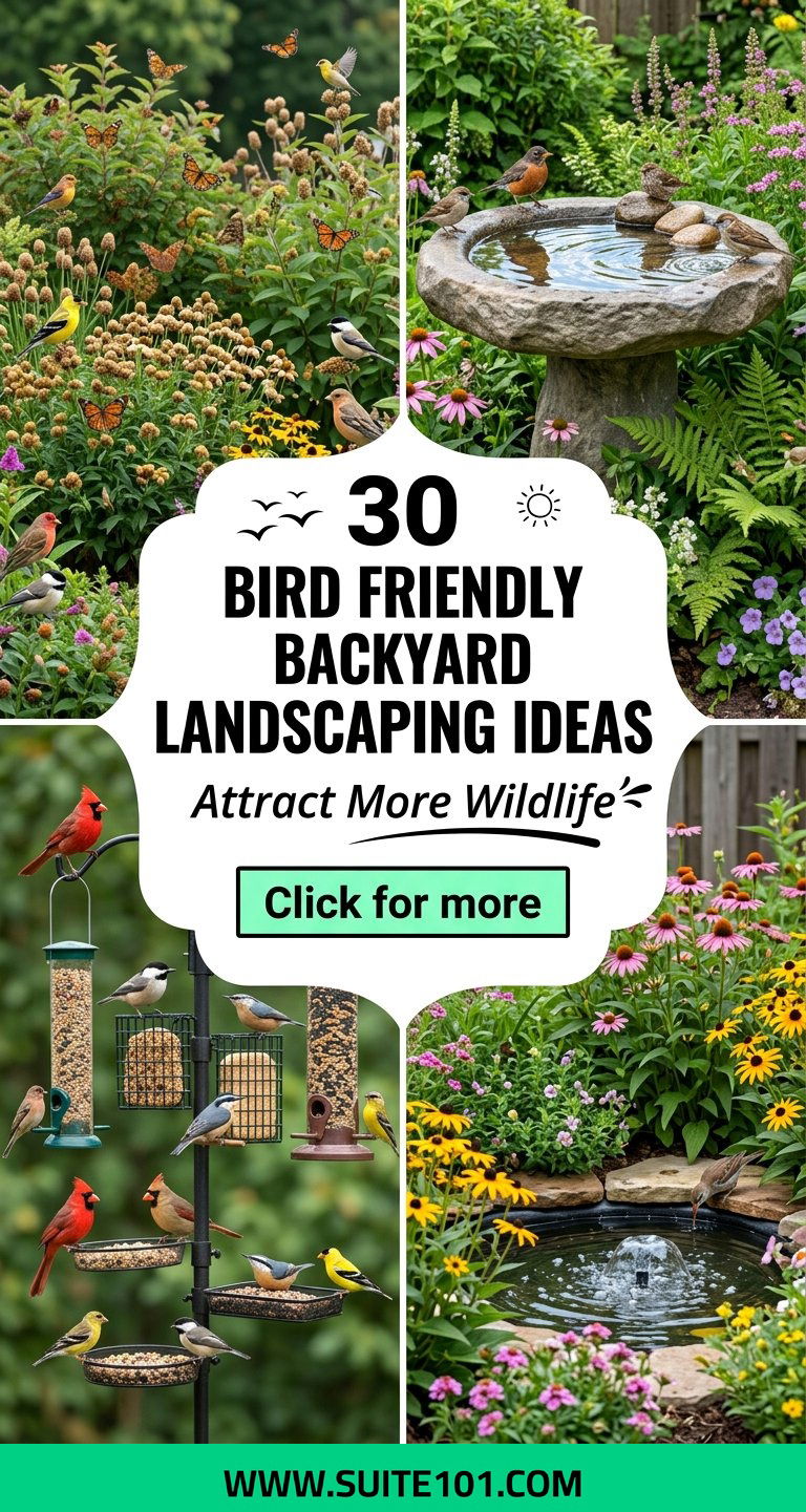 30 Bird Friendly Backyard Landscaping Ideas to Attract More Wildlife - 30 Bird Friendly Backyard Landscaping Ideas to Attract More Wildlife