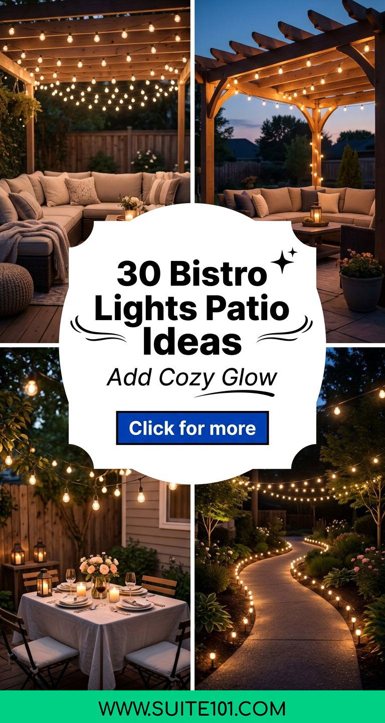 30 Bistro Lights Patio Ideas Add Cozy Glow for Evenings - 30 Bistro Lights Patio Ideas: Add Cozy Glow for Evenings
