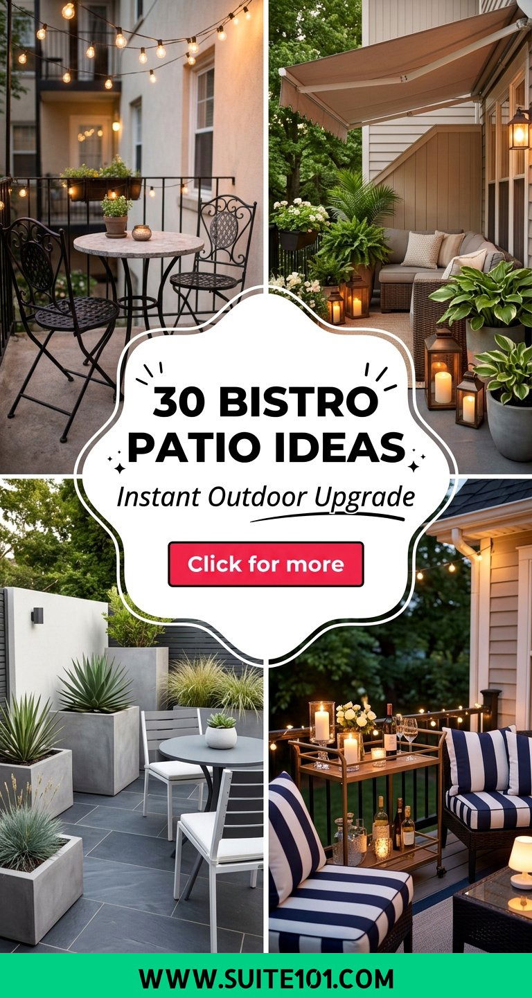 30 Bistro Patio Ideas That Instantly Elevate Your Outdoor Space - 30 Bistro Patio Ideas That Instantly Elevate Your Outdoor Space