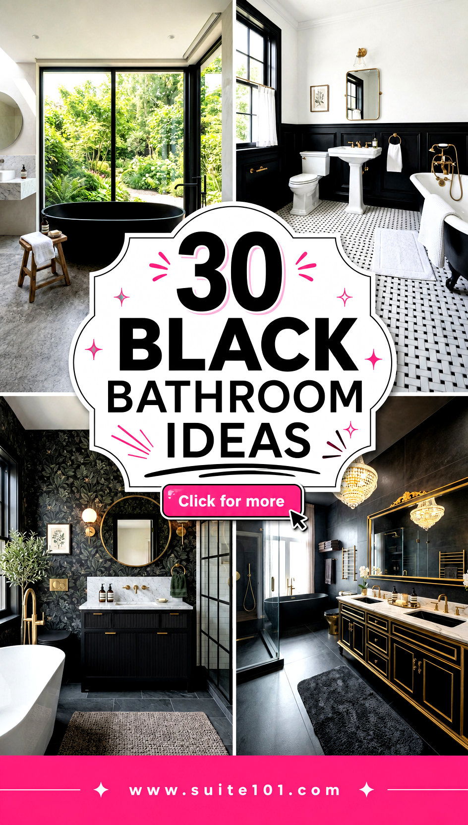 30 Black Bathroom Ideas for Sleek Style and Stunning Detail - 30 Black Bathroom Ideas for Sleek Style and Stunning Detail