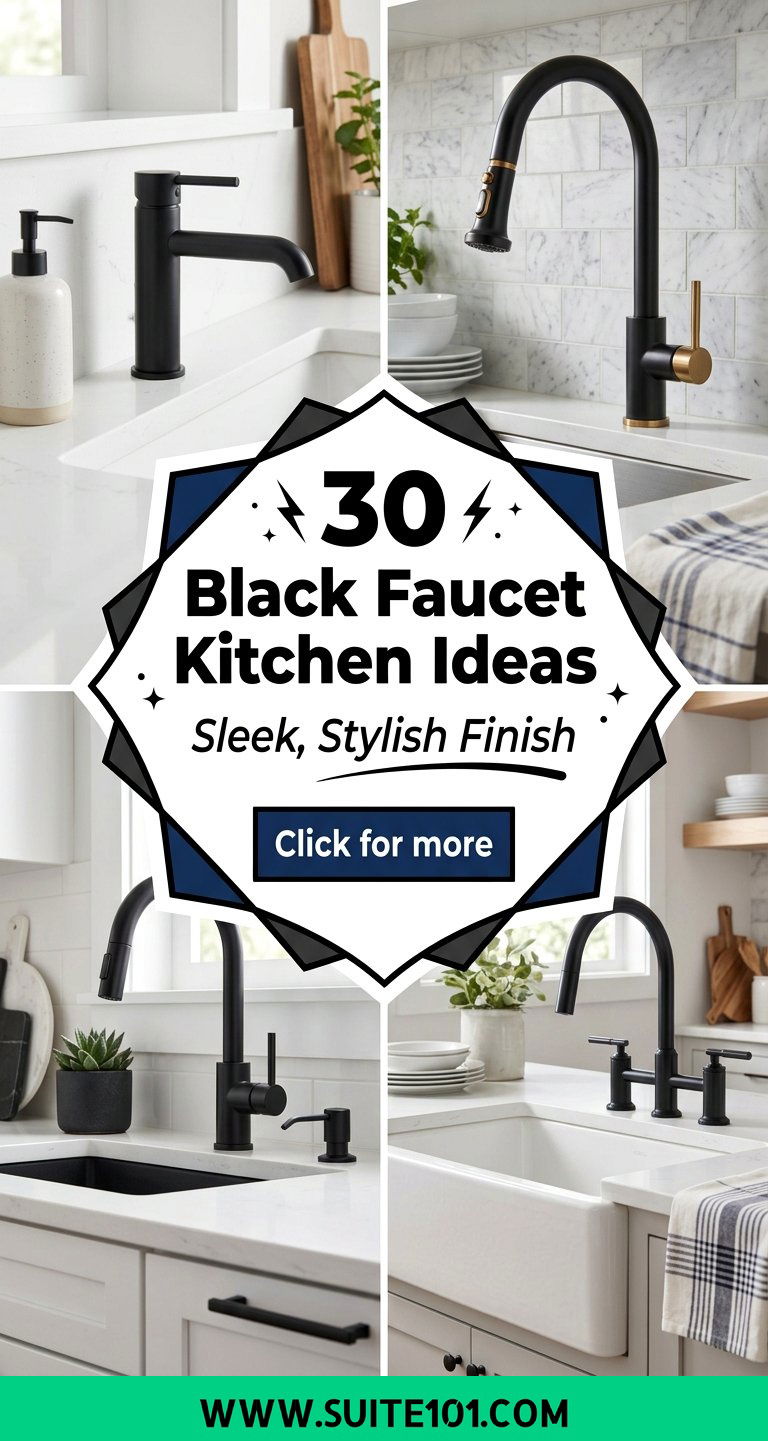 30 Black Faucet Kitchen Ideas for a Sleek Stylish Finish - 30 Black Faucet Kitchen Ideas for a Sleek, Stylish Finish