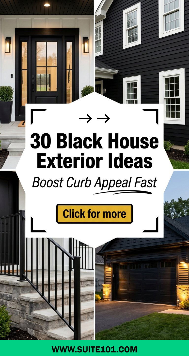 30 Black House Exterior Ideas to Boost Curb Appeal Fast - 30 Black House Exterior Ideas to Boost Curb Appeal Fast