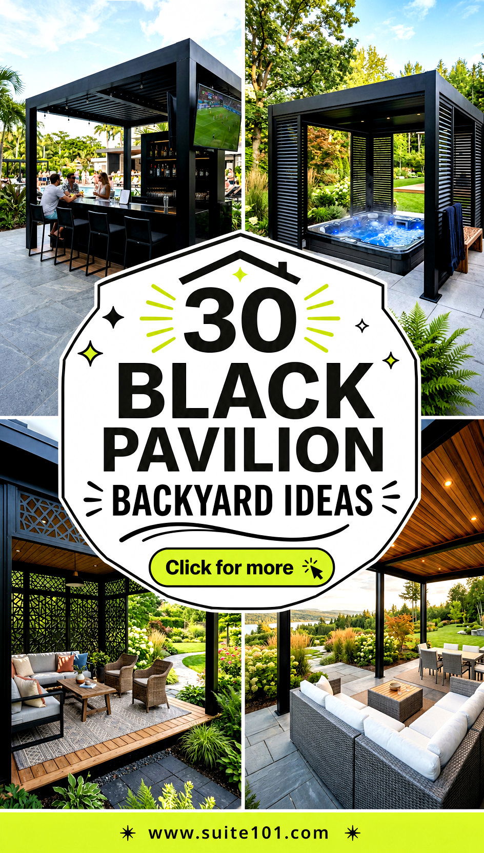 30 Black Pavilion Backyard Ideas for Ultimate Outdoor Living - 30 Black Pavilion Backyard Ideas for Ultimate Outdoor Living