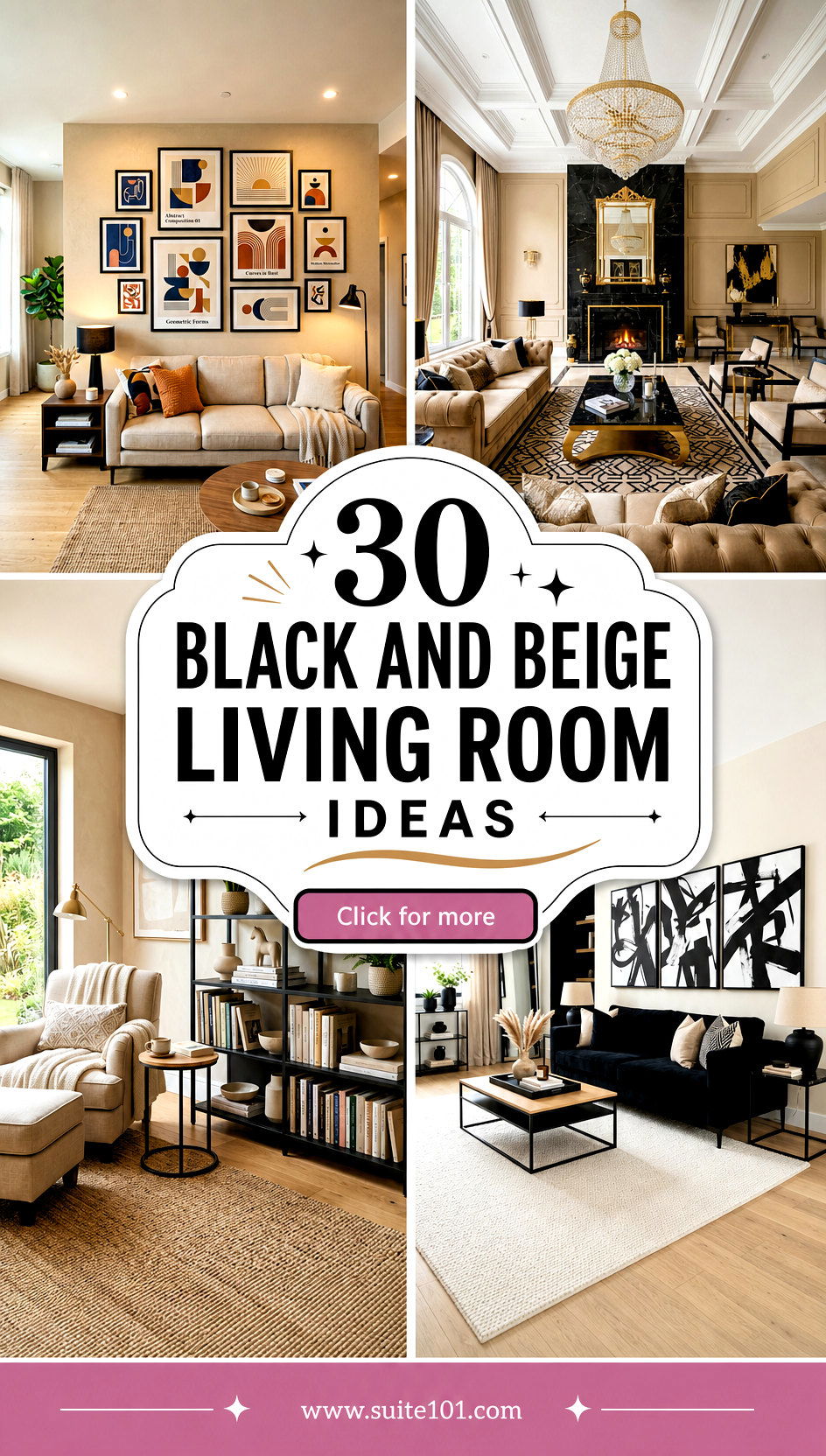 30 Black and Beige Living Room Ideas for Warm Modern Elegance - 30 Black and Beige Living Room Ideas for Warm, Modern Elegance