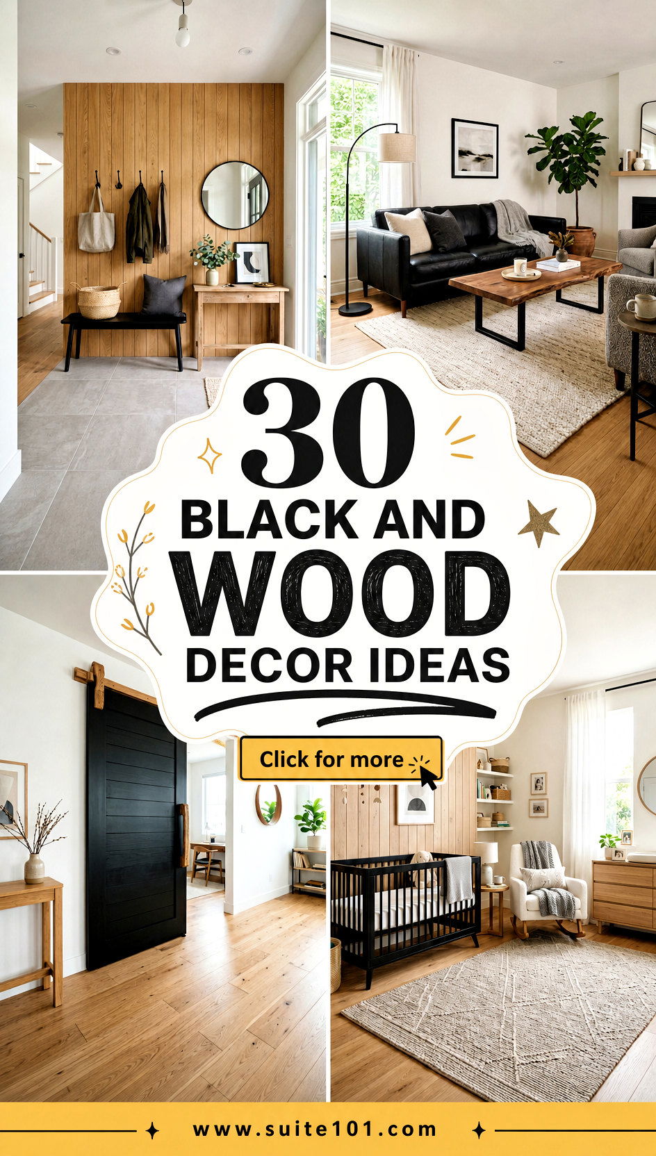 30 Black and Wood Decor Ideas Modern Warmth for Any Room - 30 Black and Wood Decor Ideas: Modern Warmth for Any Room