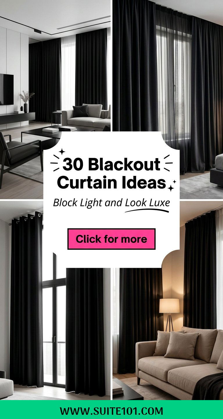 30 Blackout Curtain Ideas That Block Light and Look Luxe - 30 Blackout Curtain Ideas That Block Light and Look Luxe