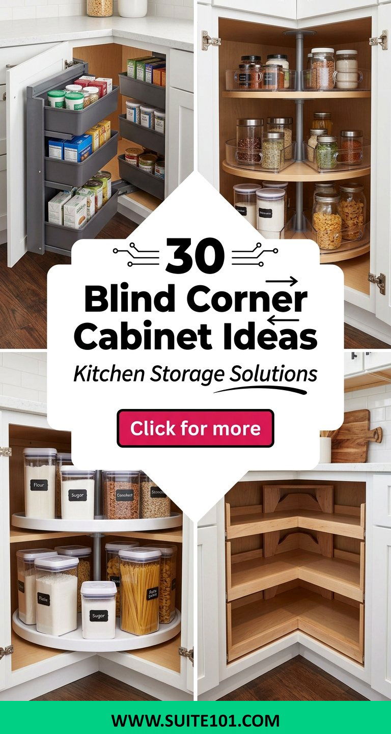 30 Blind Corner Cabinet Ideas for Kitchen Storage Solutions - 30 Blind Corner Cabinet Ideas for Kitchen Storage Solutions