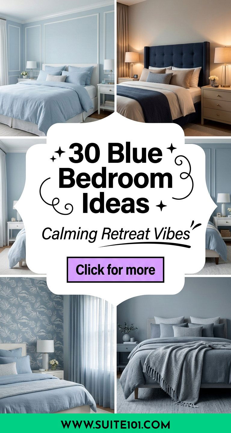 30 Blue Bedroom Ideas for a Calming Retreat Youll Love - 30 Blue Bedroom Ideas for a Calming Retreat You'll Love