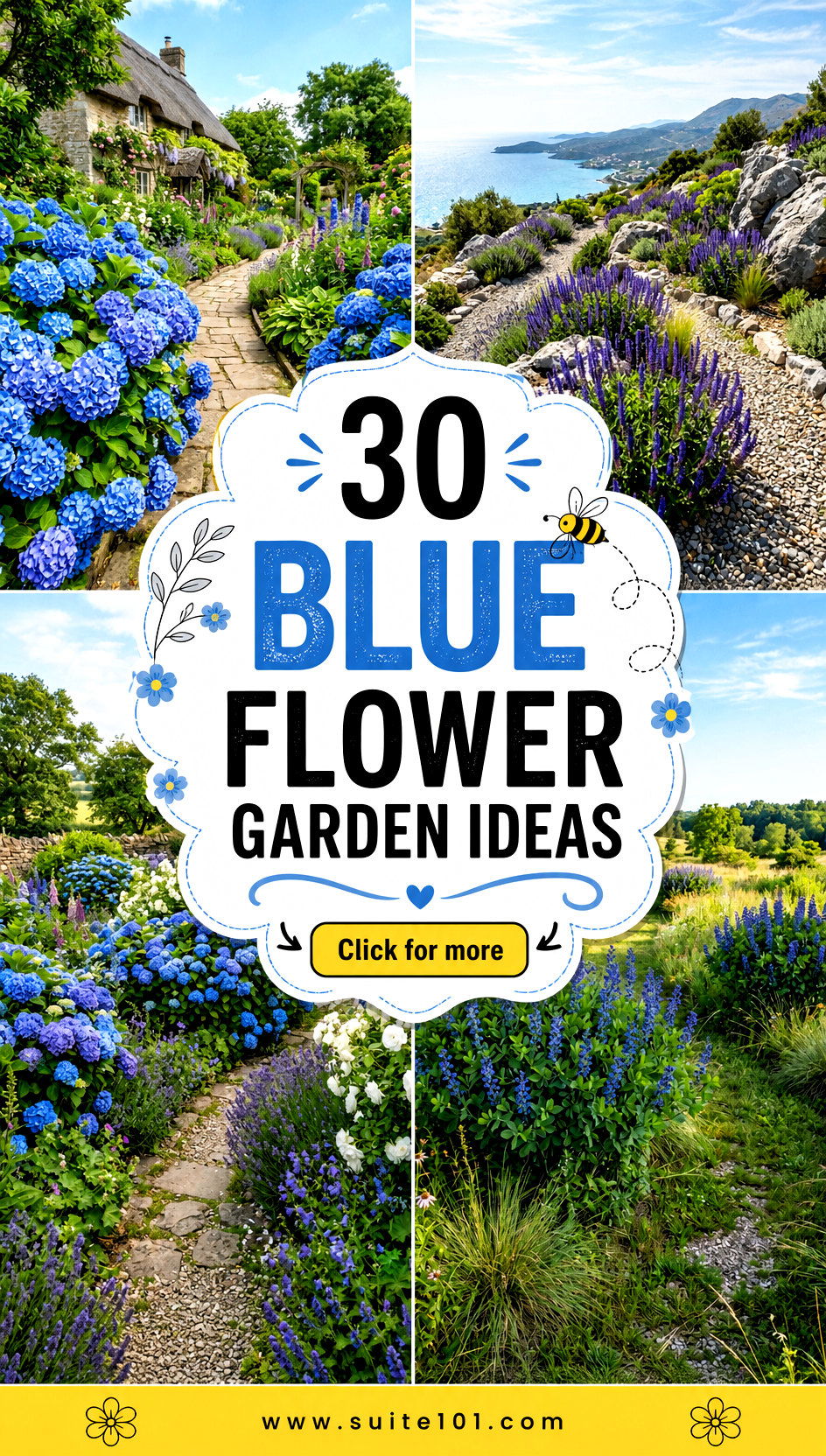 30 Blue Flower Garden Ideas to Create a Pollinator Paradise - 30 Blue Flower Garden Ideas to Create a Pollinator Paradise