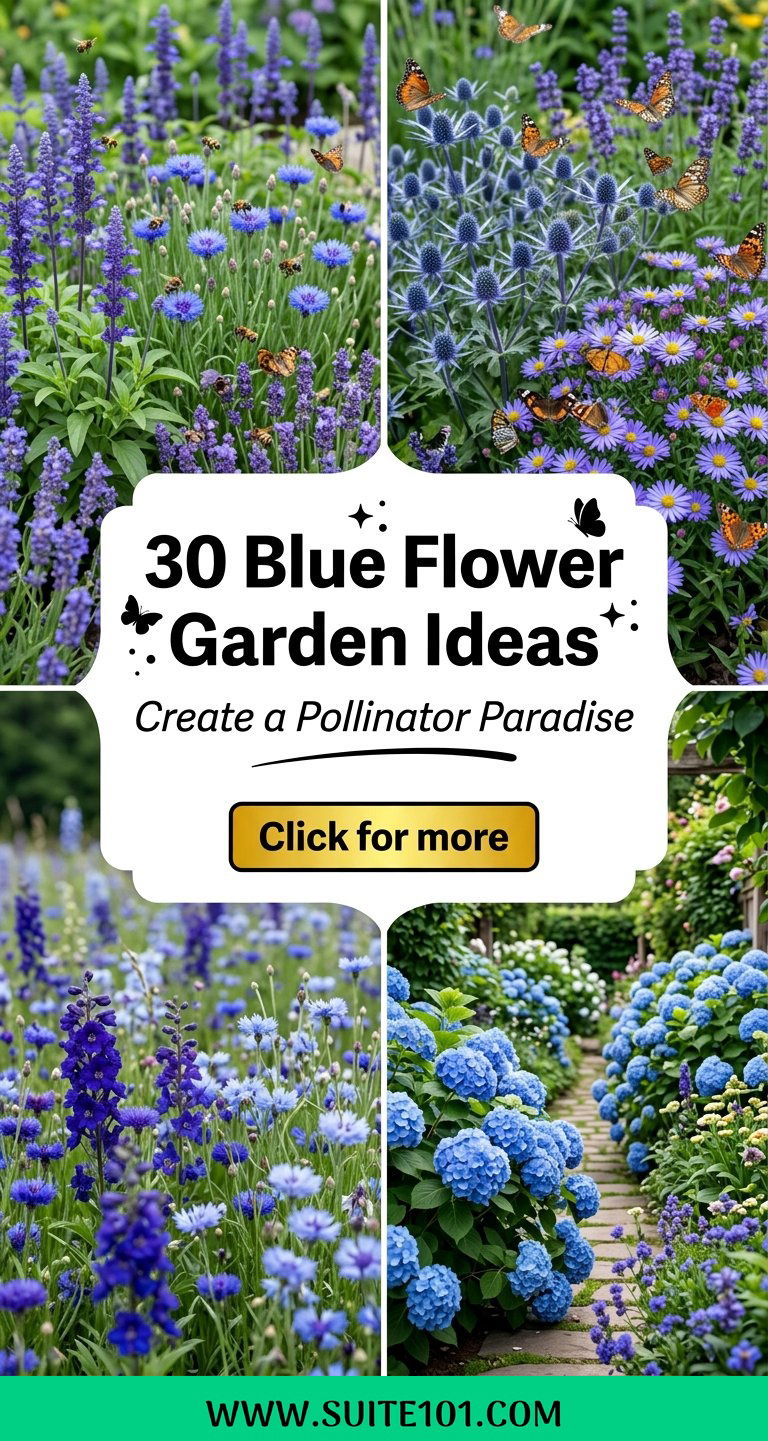 30 Blue Flower Garden Ideas to Create a Pollinator Paradise - 30 Blue Flower Garden Ideas to Create a Pollinator Paradise