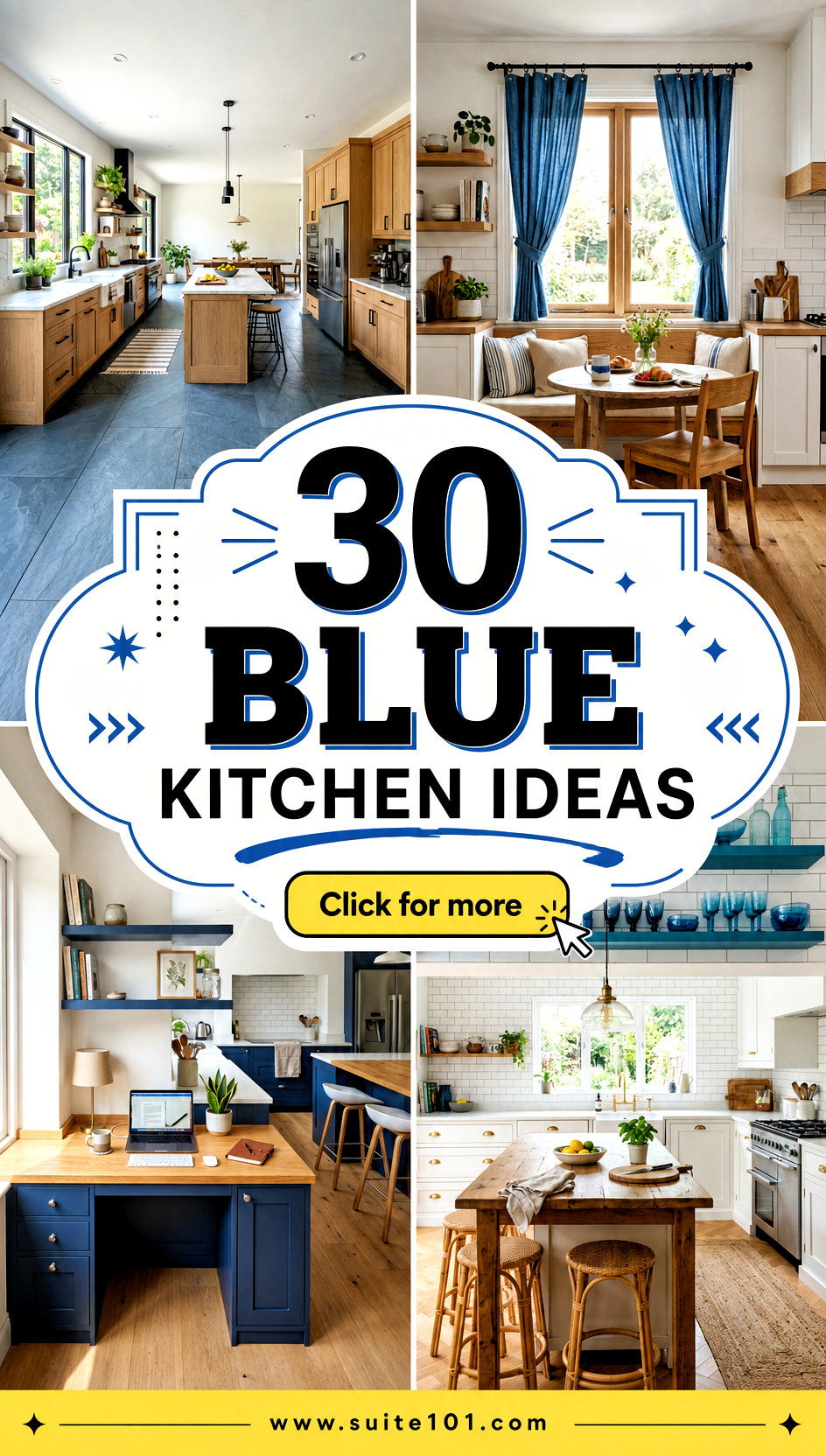 30 Blue Kitchen Ideas for a Fresh High-Style Upgrade Today - 30 Blue Kitchen Ideas for a Fresh, High-Style Upgrade Today