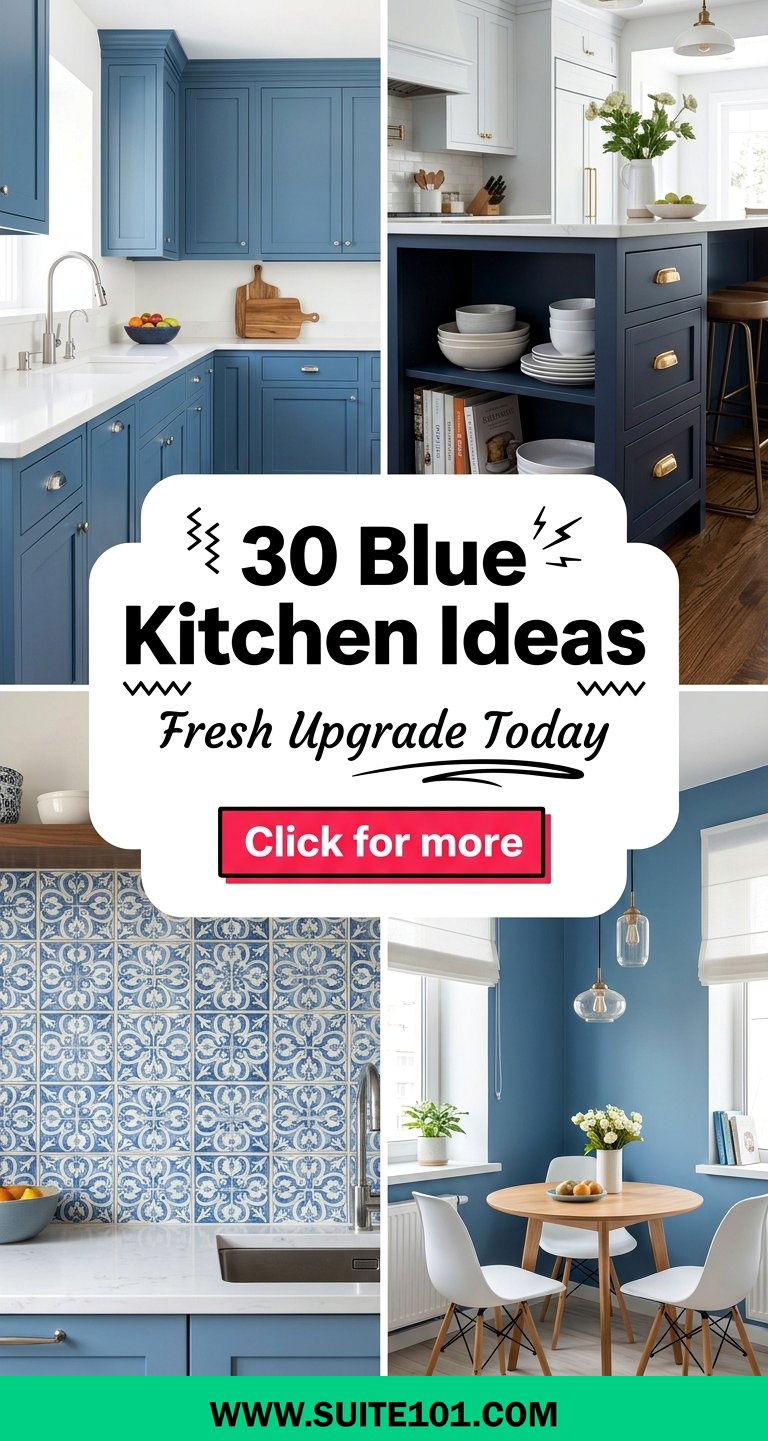 30 Blue Kitchen Ideas for a Fresh High-Style Upgrade Today - 30 Blue Kitchen Ideas for a Fresh, High-Style Upgrade Today