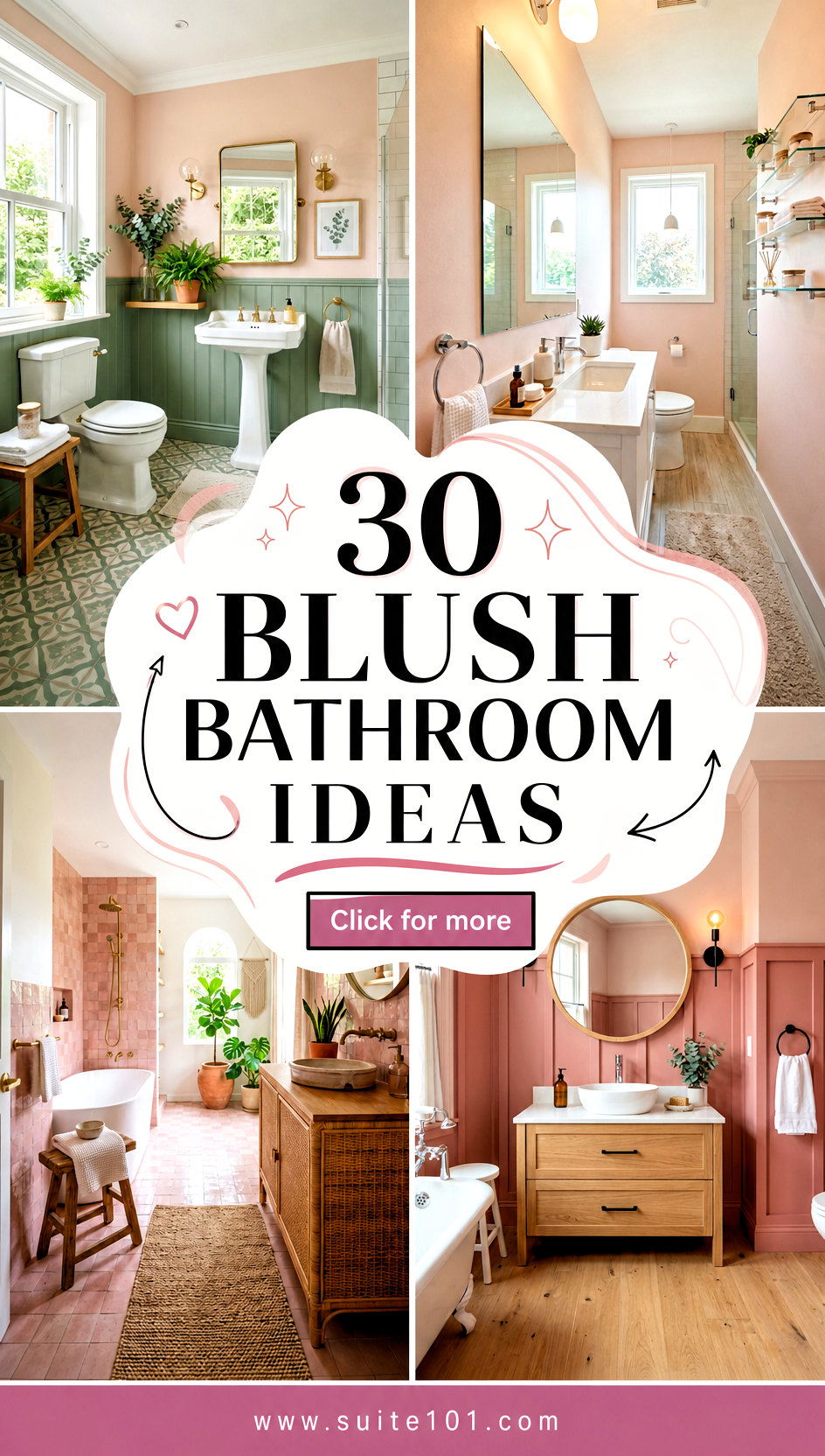 30 Blush Bathroom Ideas for Soft Glam Spa-Style Relaxation - 30 Blush Bathroom Ideas for Soft Glam, Spa-Style Relaxation