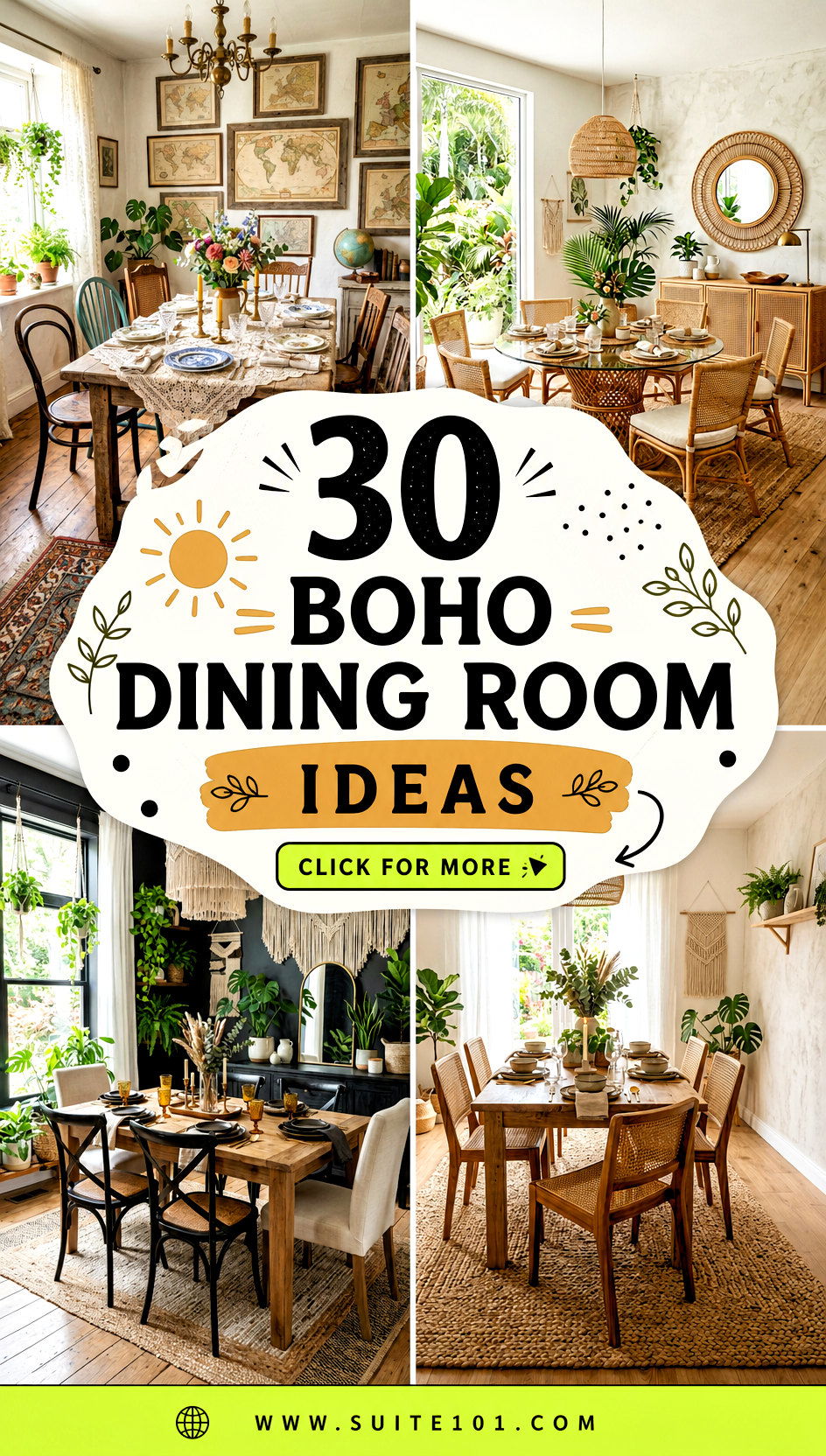 30 Boho Dining Room Ideas for Lively Gatherings at Home - 30 Boho Dining Room Ideas for Lively Gatherings at Home
