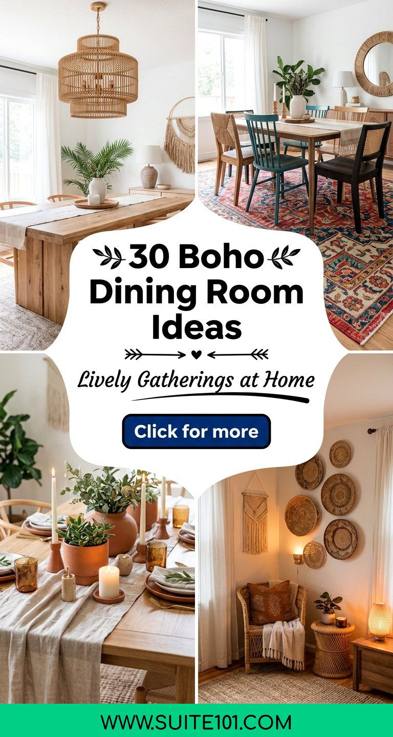 30 Boho Dining Room Ideas for Lively Gatherings at Home - 30 Boho Dining Room Ideas for Lively Gatherings at Home
