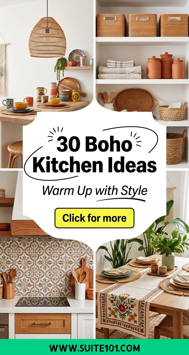 30 Boho Kitchen Ideas to Warm Up Your Space with Style Today - 30 Boho Kitchen Ideas to Warm Up Your Space with Style Today