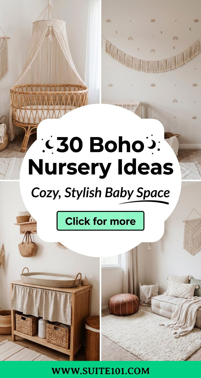 30 Boho Nursery Ideas to Create a Cozy Stylish Baby Space - 30 Boho Nursery Ideas to Create a Cozy, Stylish Baby Space