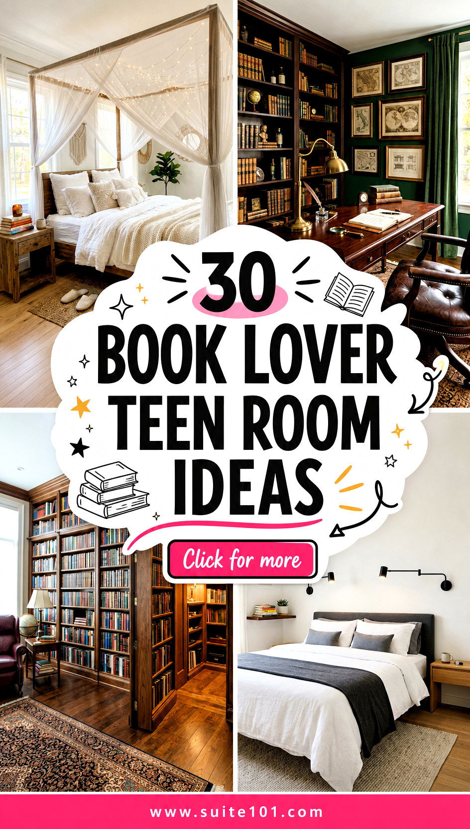 30 Book Lover Teen Room Ideas for a Cool Study-Ready Space - 30 Book Lover Teen Room Ideas for a Cool, Study-Ready Space
