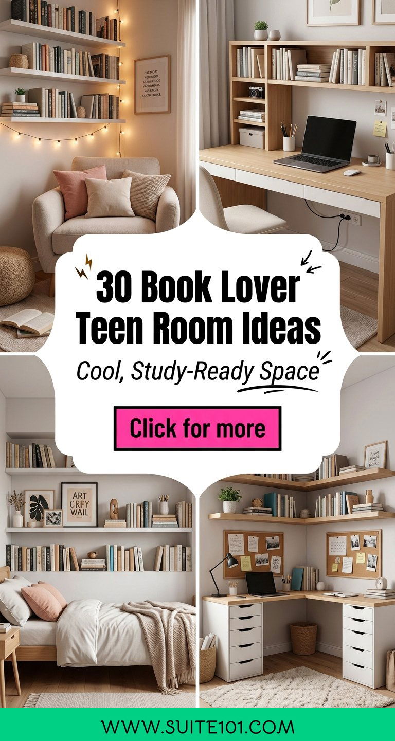 30 Book Lover Teen Room Ideas for a Cool Study-Ready Space - 30 Book Lover Teen Room Ideas for a Cool, Study-Ready Space