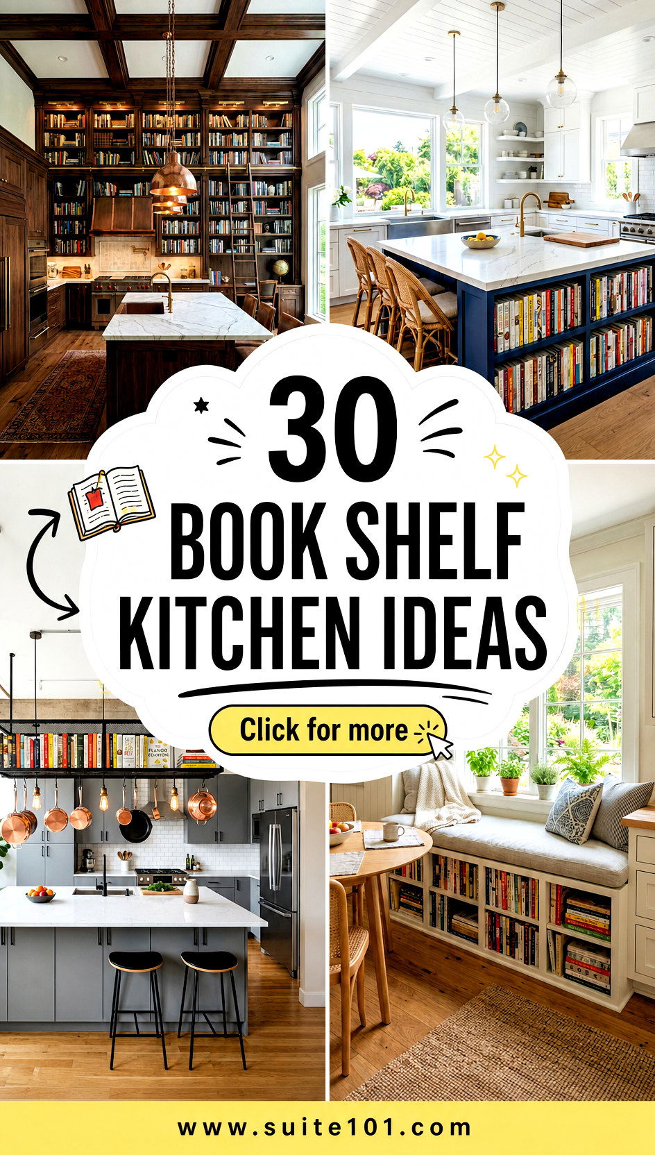 30 Book Shelf Kitchen Ideas for Displaying Style Not Clutter - 30 Book Shelf Kitchen Ideas for Displaying Style (Not Clutter)