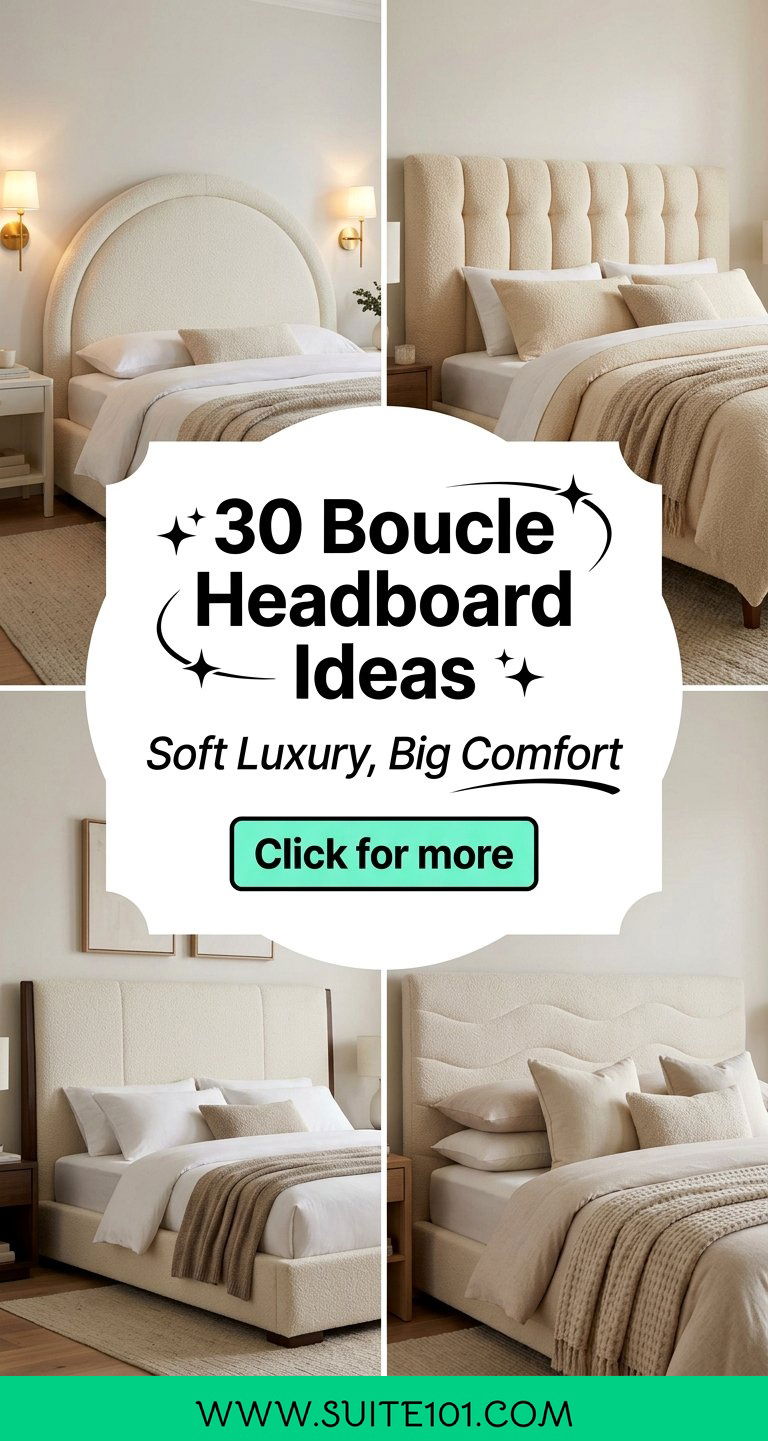 30 Boucle Headboard Ideas to Add Soft Luxury to Your Bedroom - 30 Boucle Headboard Ideas to Add Soft Luxury to Your Bedroom