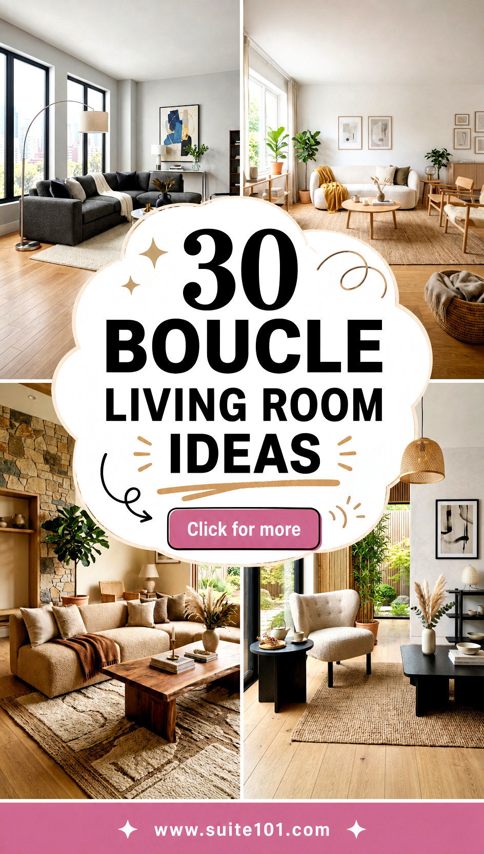30 Boucle Living Room Ideas for a Cozy Luxe Look Today - 30 Boucle Living Room Ideas for a Cozy, Luxe Look Today