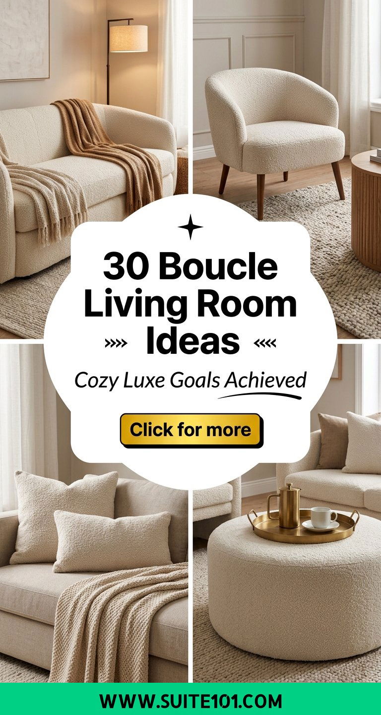 30 Boucle Living Room Ideas for a Cozy Luxe Look Today - 30 Boucle Living Room Ideas for a Cozy, Luxe Look Today