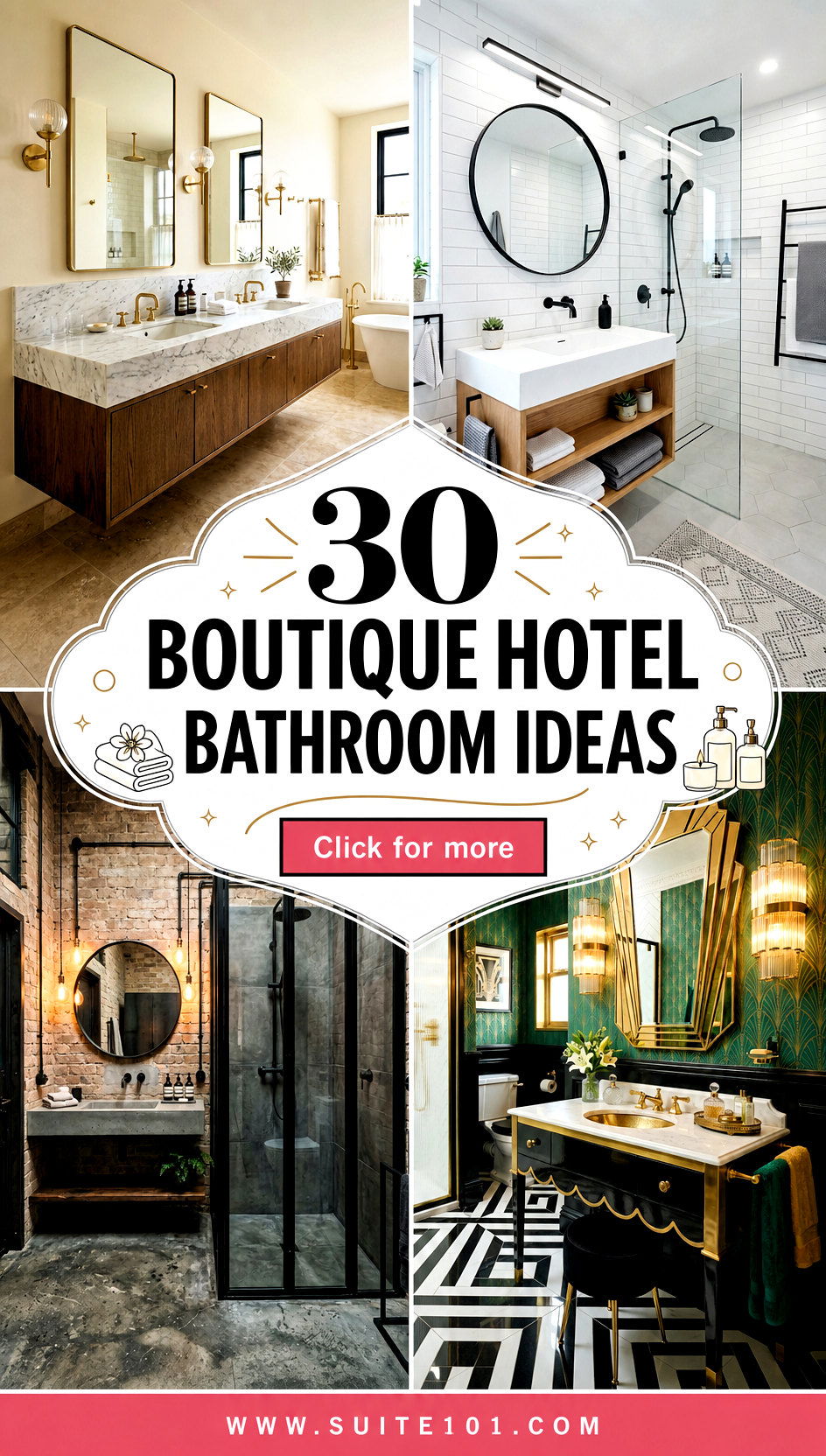 30 Boutique Hotel Bathroom Ideas for a Spa-Like Glow Every Day - 30 Boutique Hotel Bathroom Ideas for a Spa-Like Glow Every Day