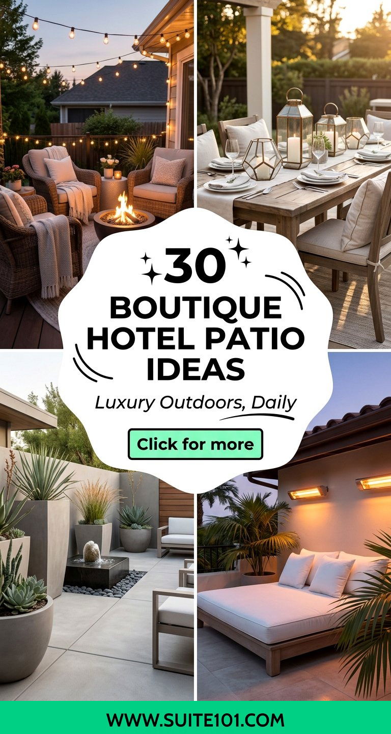 30 Boutique Hotel Patio Ideas for Outdoor Luxury at Home - 30 Boutique Hotel Patio Ideas for Outdoor Luxury at Home