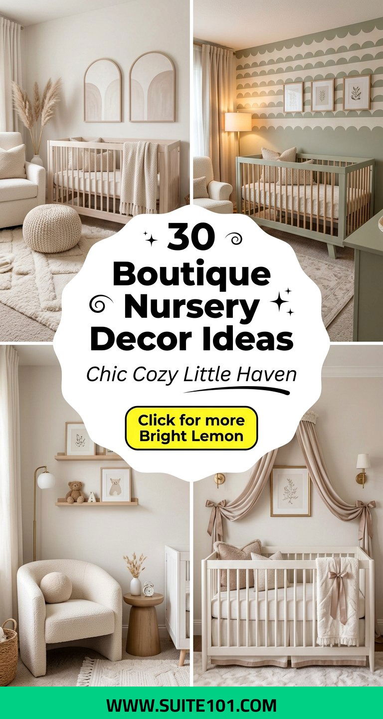 30 Boutique Nursery Decor Ideas for a Chic Cozy Little Haven - 30 Boutique Nursery Decor Ideas for a Chic, Cozy Little Haven