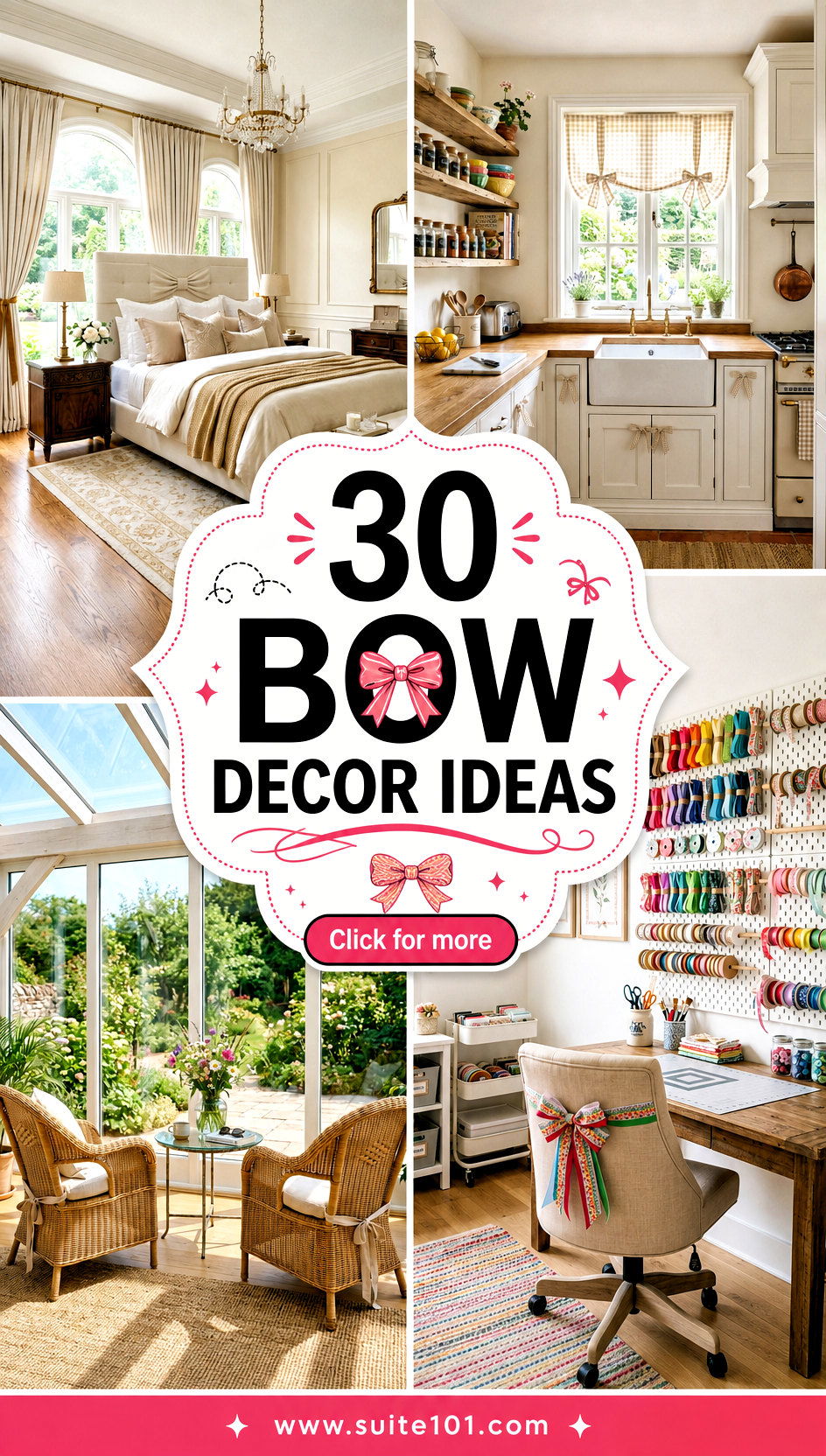30 Bow Decor Ideas for Instant Charm in Every Room Design - 30 Bow Decor Ideas for Instant Charm in Every Room Design