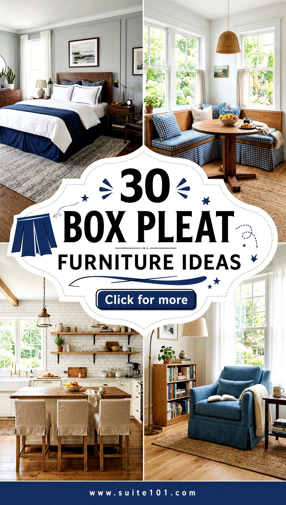 30 Box Pleat Furniture Ideas to Upgrade Your Seating Boldly - 30 Box Pleat Furniture Ideas to Upgrade Your Seating Boldly