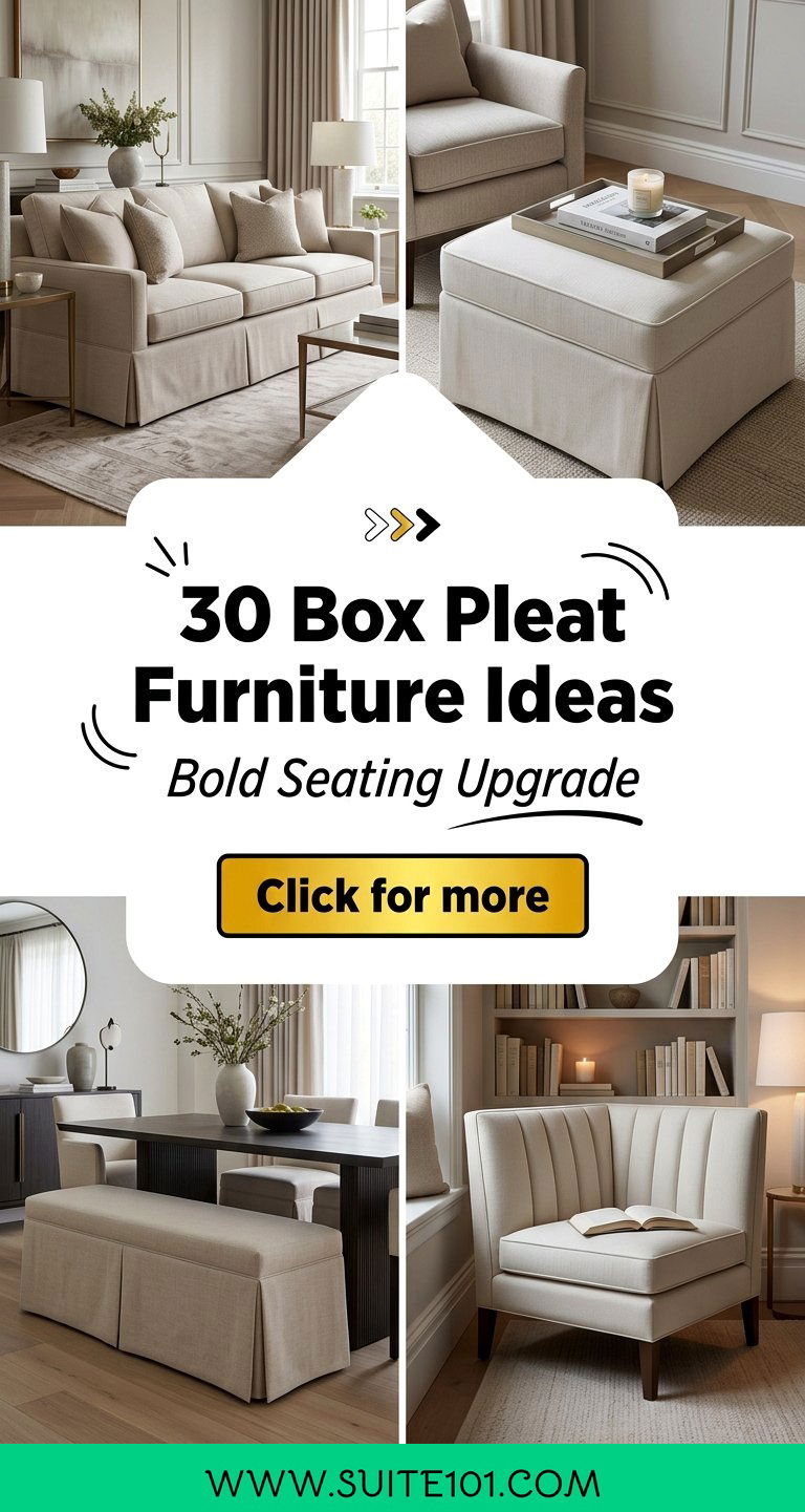 30 Box Pleat Furniture Ideas to Upgrade Your Seating Boldly - 30 Box Pleat Furniture Ideas to Upgrade Your Seating Boldly