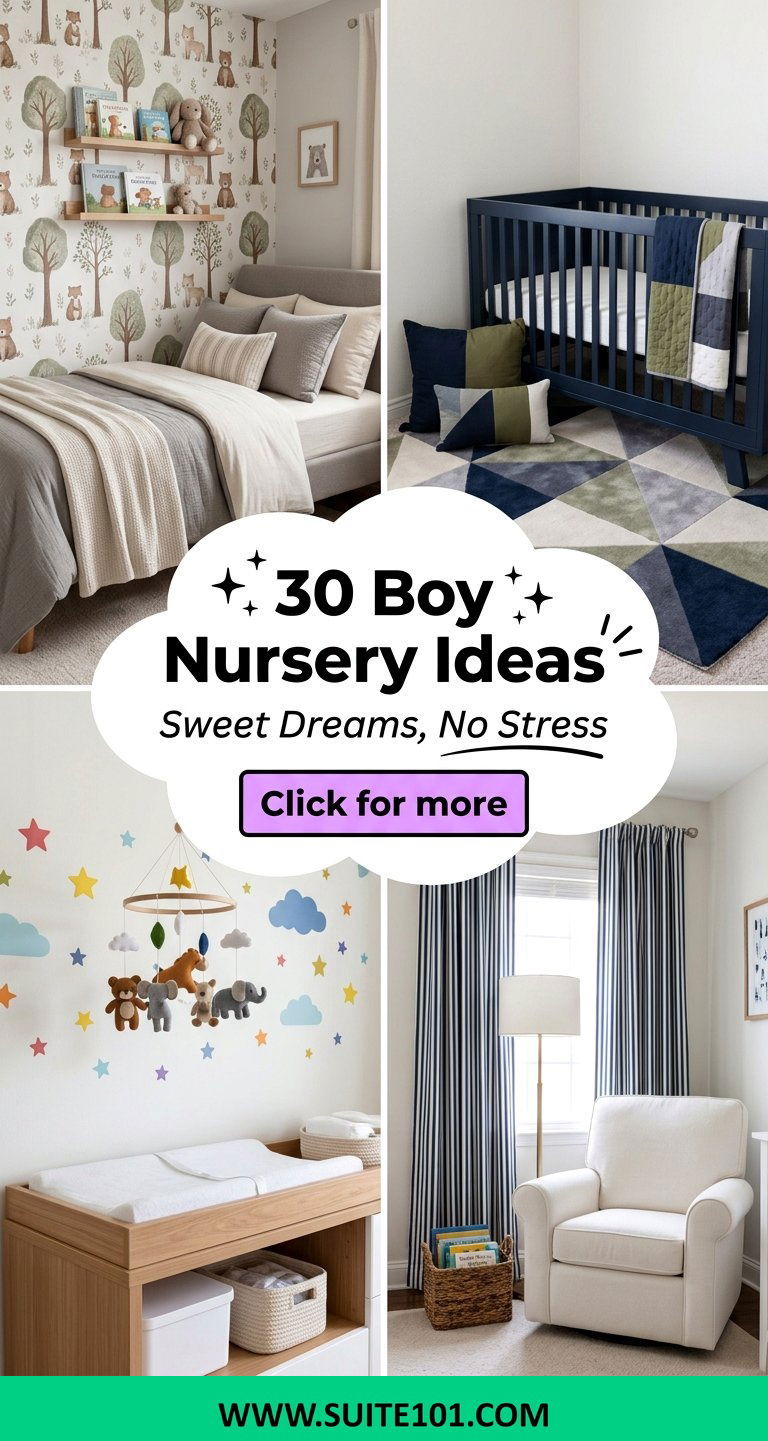 30 Boy Nursery Ideas for a Sweet Stress-Free Start Home - 30 Boy Nursery Ideas for a Sweet, Stress-Free Start Home