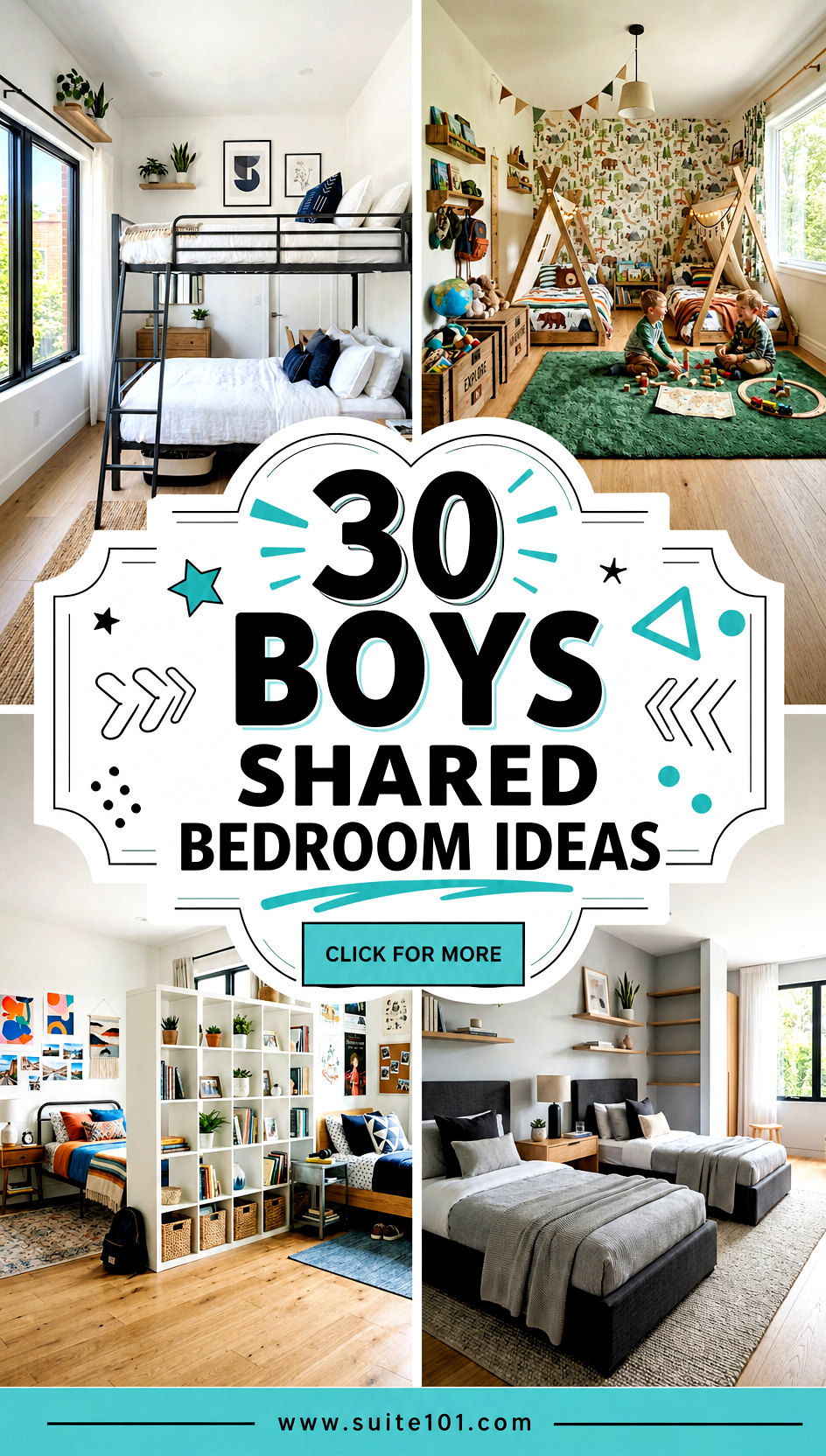 30 Boys Shared Bedroom Ideas for Smooth Stylish Living - 30 Boys Shared Bedroom Ideas for Smooth, Stylish Living