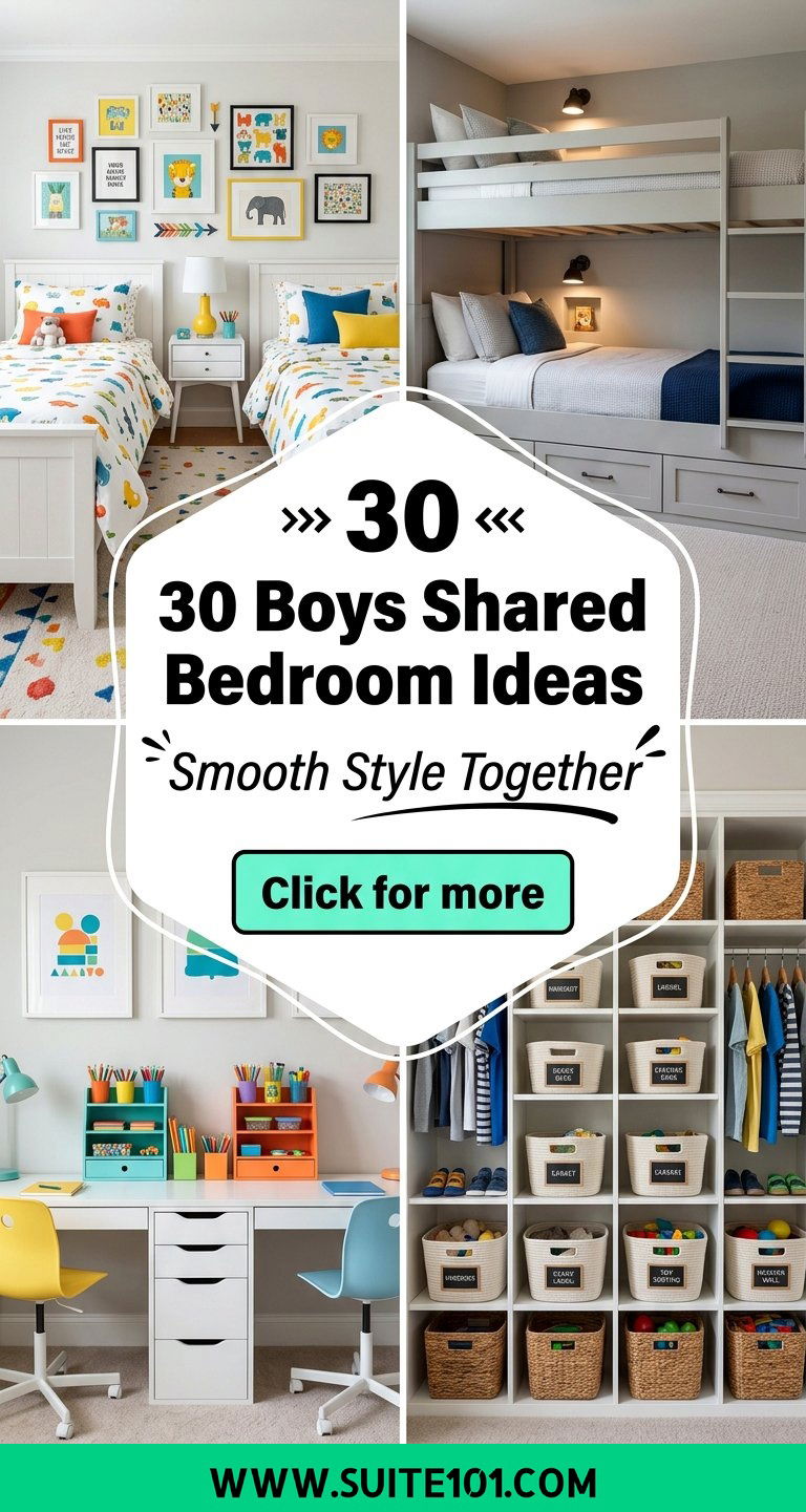 30 Boys Shared Bedroom Ideas for Smooth Stylish Living - 30 Boys Shared Bedroom Ideas for Smooth, Stylish Living