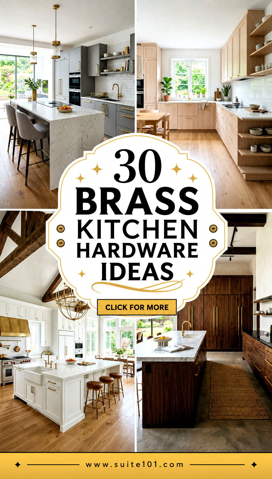 30 Brass Kitchen Hardware Ideas That Look Luxe and Last - 30 Brass Kitchen Hardware Ideas That Look Luxe and Last