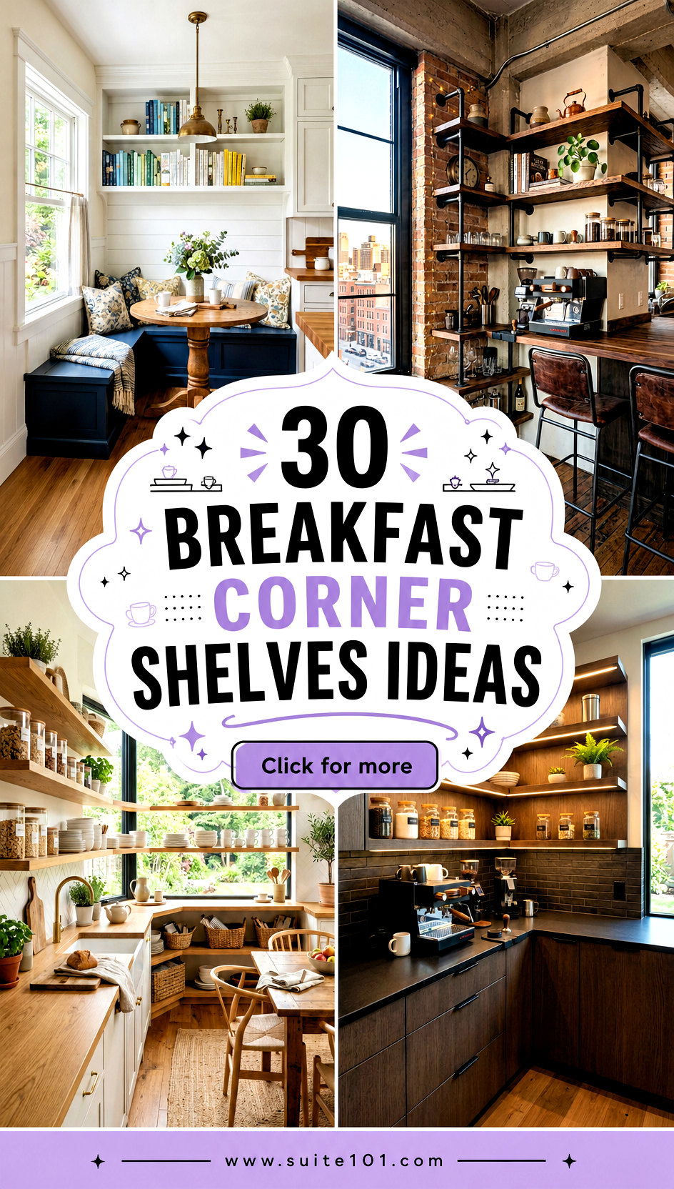 30 Breakfast Corner Shelves Ideas for a Cozy Morning Nook - 30 Breakfast Corner Shelves Ideas for a Cozy Morning Nook