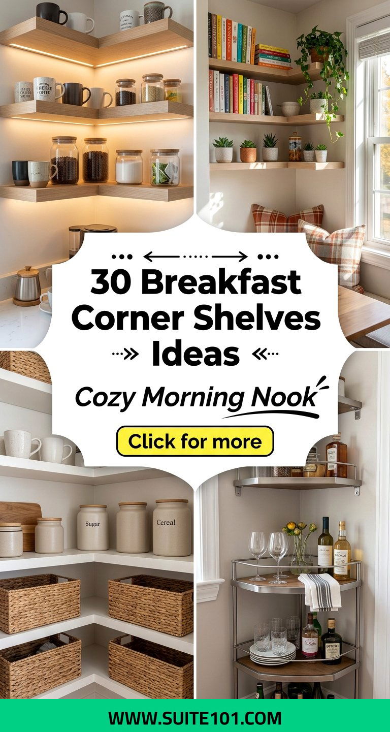 30 Breakfast Corner Shelves Ideas for a Cozy Morning Nook - 30 Breakfast Corner Shelves Ideas for a Cozy Morning Nook