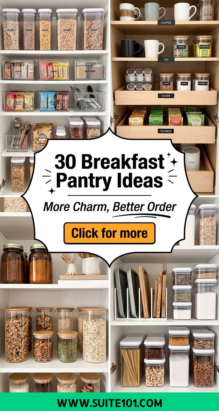 30 Breakfast Pantry Ideas for Better Organization and More Charm - 30 Breakfast Pantry Ideas for Better Organization and More Charm