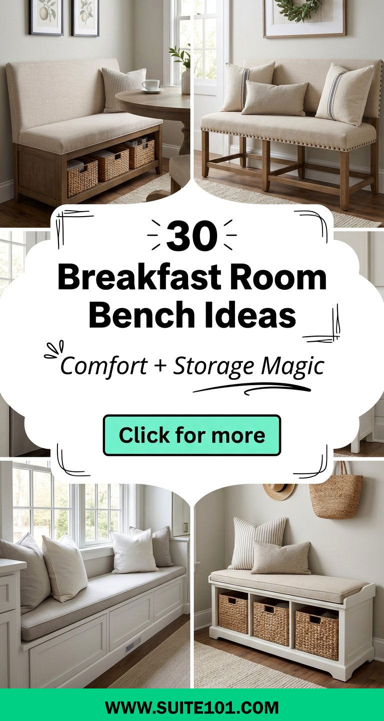 30 Breakfast Room Bench Ideas for Comfort Storage and Charm - 30 Breakfast Room Bench Ideas for Comfort, Storage, and Charm