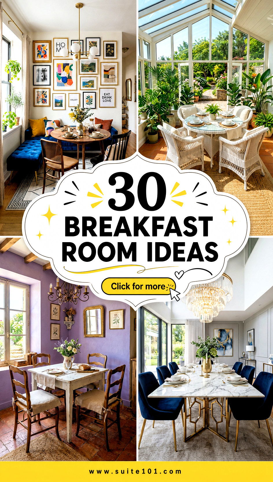 30 Breakfast Room Ideas to Create a Bright Welcoming Space - 30 Breakfast Room Ideas to Create a Bright, Welcoming Space