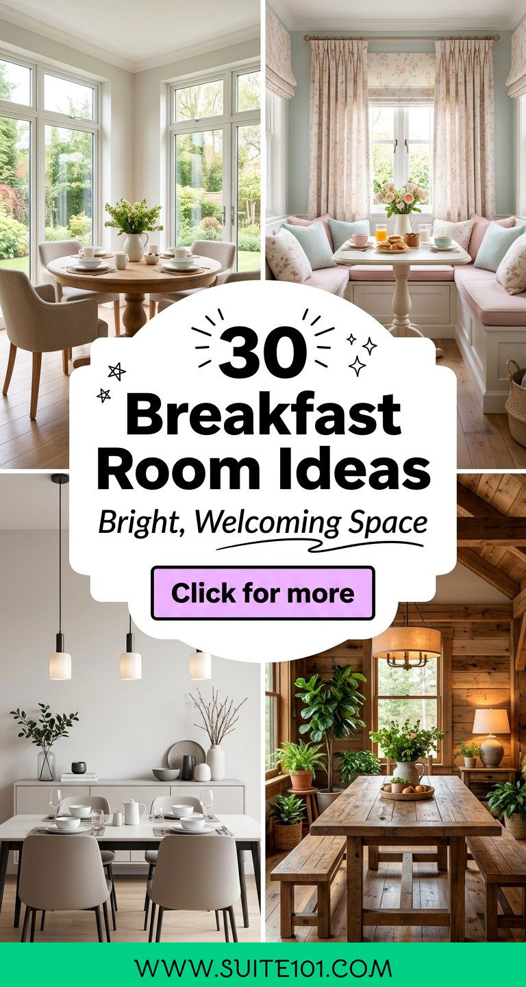 30 Breakfast Room Ideas to Create a Bright Welcoming Space - 30 Breakfast Room Ideas to Create a Bright, Welcoming Space