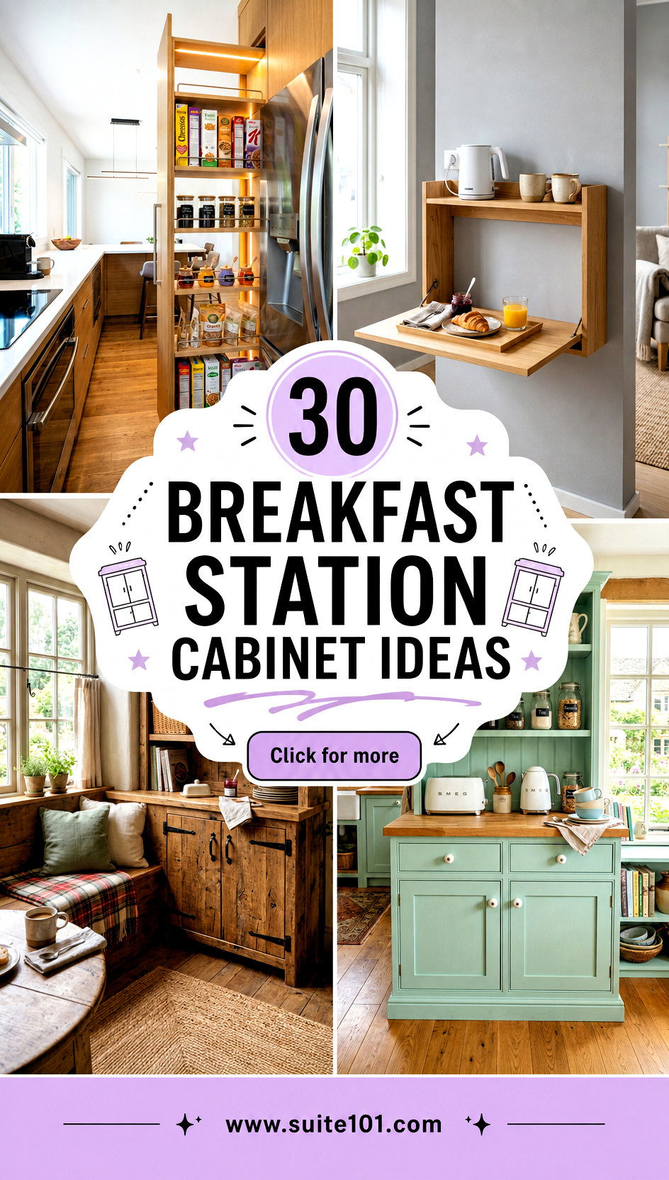 30 Breakfast Station Cabinet Ideas for Clutter-Free Countertops - 30 Breakfast Station Cabinet Ideas for Clutter-Free Countertops