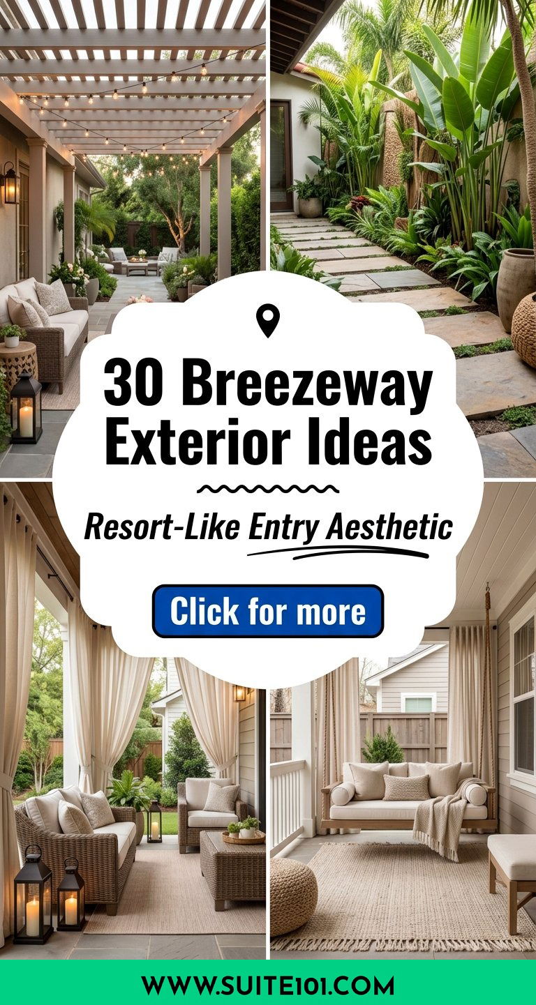 30 Breezeway Exterior Ideas Aesthetic for a Resort-Like Entry - 30 Breezeway Exterior Ideas Aesthetic for a Resort-Like Entry