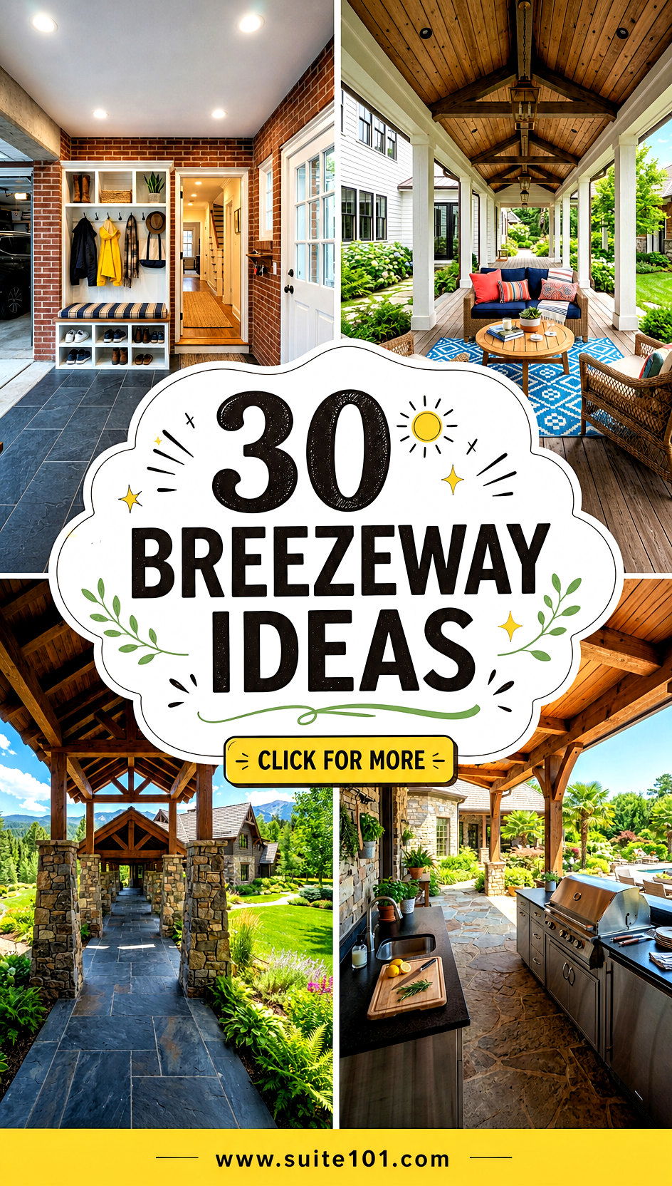 30 Breezeway Ideas to Create a Bright Welcoming Transition - 30 Breezeway Ideas to Create a Bright, Welcoming Transition