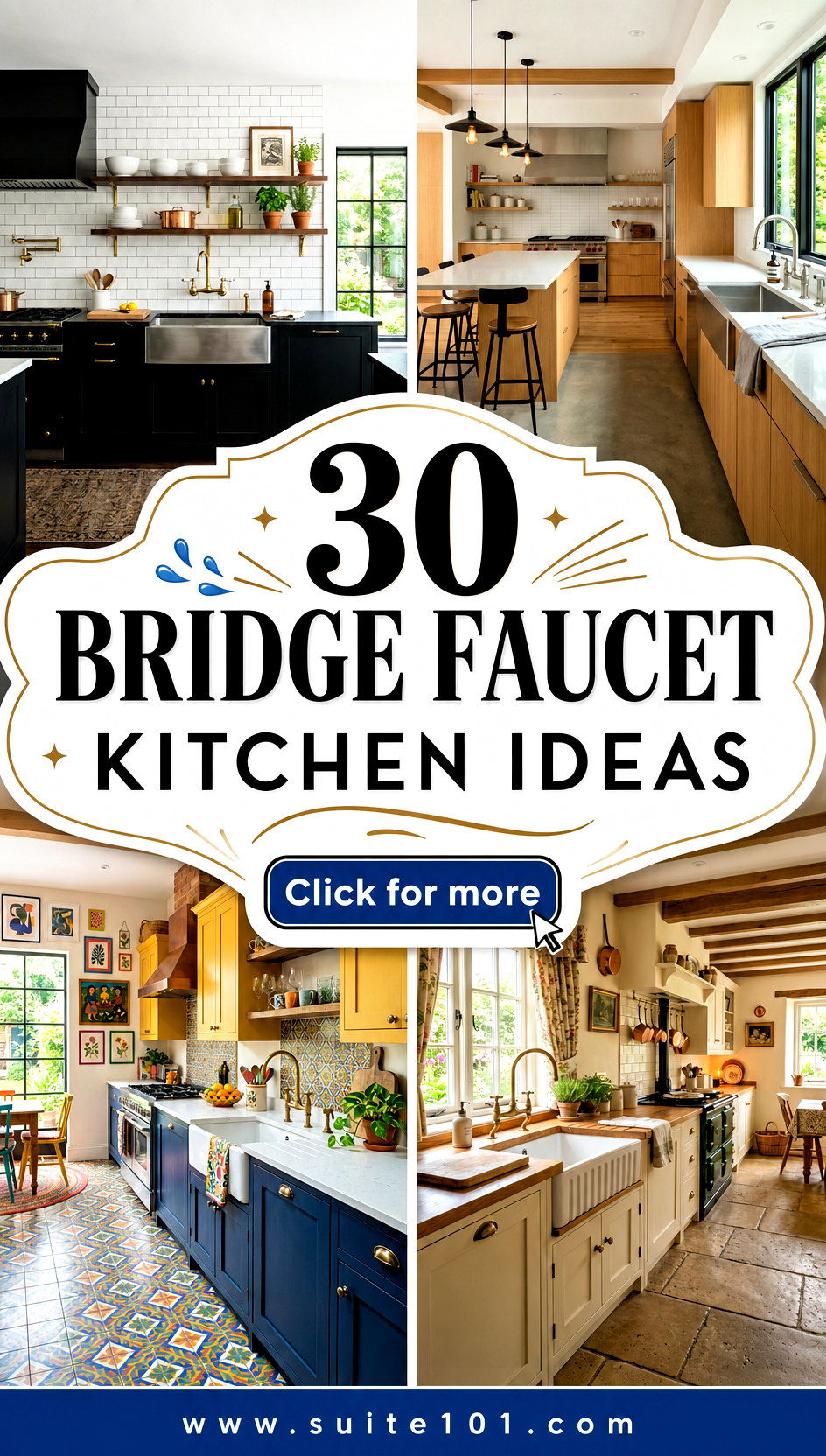 30 Bridge Faucet Kitchen Ideas That Look Designer-Ready - 30 Bridge Faucet Kitchen Ideas That Look Designer-Ready