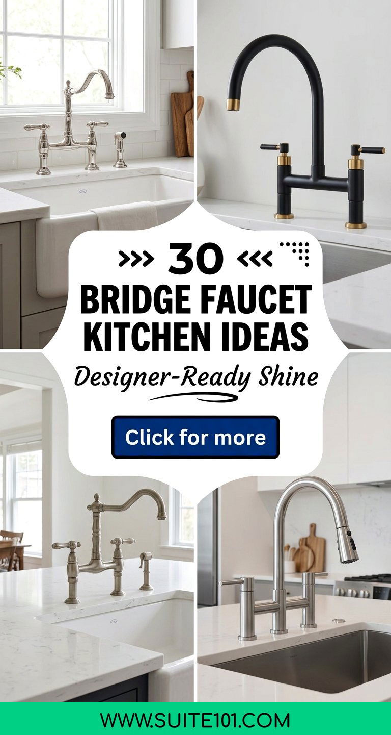 30 Bridge Faucet Kitchen Ideas That Look Designer-Ready - 30 Bridge Faucet Kitchen Ideas That Look Designer-Ready